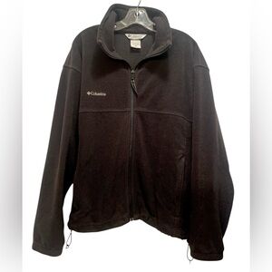 Columbia Fleece Full Zip Sportswear Long Sleeve Jacket, Charcoal Black, unisex